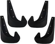 GRIRIW Car Wheel Splash Guards 4pcs Set Universal Fitment Sturdy Plastic Front Rear Mudguards Easy Install