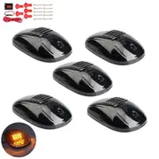 5pcs Solar Powered Cab Lights Cab Marker Roof 16LED Light F150 For Dodge RAM Lamp For Pickup Truck Roof Mouse Light For Truck A