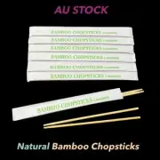 100 Pairs Takeaway Natural Bamboo Chopsticks Chinese Sushi Wood Cutlery Wrapped