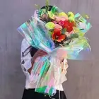 20Pcs Florist Wrapping Holographic Vinyl Film Mylar Iridescent Sheets