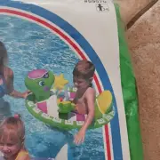 Vintage INTEX Inflatable Pool Rider The Wet Set Style 59570 Turtle Floatie 1999