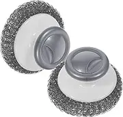 MOLUCKFU Ergonomic Handle Dish Brush Set Stainless Steel Scrub Brush for Kitchen for Dishes Pan Cleaning