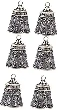 Beatifufu 6Pcs Vintage Copper Lection Bell DIY Pendant Unique Hanging Decor for Crafting and Home Decor Retro Style Ornament with Detailed Workmanship