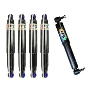 4x 30mm Elite Shocks + Steering Damper for Landrover County Defender 110 Series