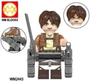 2 inch Custom Attack on Titan, Eren Yeager Minifigure, New/Mint