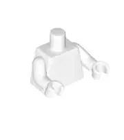 NEW LEGO Torso Monochromatic White 973c00 Great for customs