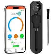 Meat Thermometer – Smart Bluetooth Meat Thermometer 820-FT Bluetooth Wireless...