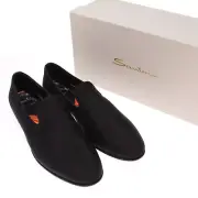 Santoni NWB Formal Dress / Tux Loafers Size 10.5 11.5 US In Solid Black