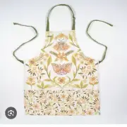 Enesco Allen Designs Moth and Flowers Kitchen Cooking Apron Butterfly New