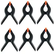 6 Piece 6.5 inch Nylon Spring Clamp Set Plastics Clips for backdrop, Wood Wor...