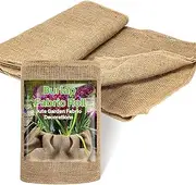 RAINFLOW Burlap Fabric Roll - Garden Burlap Fabric Roll 13 Feet x 19.7" Burlap Boho Wedding Decor Jute Outdoor Fabric Weed Barrier Burlap Tree Trunk Wrap Farmhouse Table Decor for Crafts Gardening
