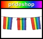 Rainbow Flag Bunting 20 Large Flags 30.4cm by 45.6cm Gay Lesbian #1422