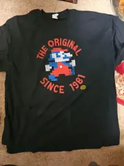 Lootcrate Exclusive Mario Original Since 1981 NES Shirt Men's 4XL Nintendo XXXXL
