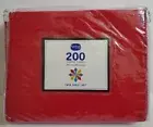NEW Spring Home 200 Thread Count Twin Sheet Set Cotton Polyester Blend Red