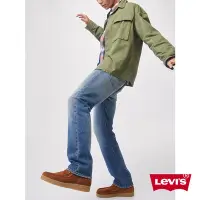 在飛比找Yahoo奇摩購物中心優惠-Levis 男款 501排釦直筒牛仔褲 / 精工中藍染刷白洗