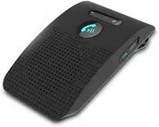 Wireless Car Bluetooth Speaker, Handsfree Car Bluetooth Speakerphone, Car Speaker Phone Sun Visor Clip Kit, Built-in DSP Noise Suppression, Black