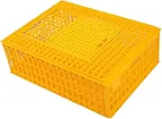 Fzaqwen Poultry Habitat Crate, Functional Carrier Box for Pheasant and Turkey, Yellow
