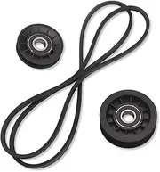 GX20286 GX20287 GX20006 V-Idler Pulley & Flat Pulley & Drive Belt Kit for J-OHN Deere 105, 107S, 115, 125, 135, 145, 155C, L105, L107, L108, L110, L111, L118, L120, L130