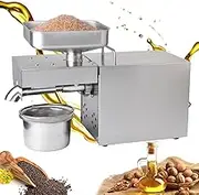 1500W Automatic Oil Press Machine Oil Extraction Up to 60% Nuts Seeds Oil Press Pressing Machine All Stainless Steel Industrial Heavy Type Pressing Machine