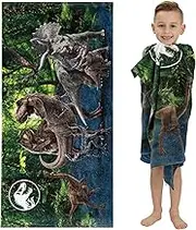 Franco Kids Super Soft Cotton Bath/Pool/Beach Towel, 58 in x 28 in, Jurassic World
