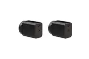 2x EFM Eco 40W Dual Port Mobile Phone Wall Charger Socket Power Adapter Black