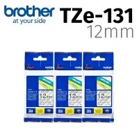 在飛比找Yahoo奇摩購物中心優惠-【3入組】brother 原廠護貝標籤帶 TZe-131 (