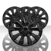 Set of 4 16" 10 Spoke Wheel Covers for 2013-19 Nissan Sentra S/SV - Gloss Black