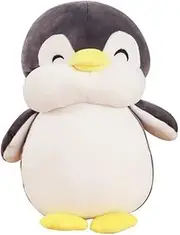 Plushies Penguin Stuffed Animal Toys,Fat Penguin Plush Doll Boy Girl Girlfriend Valentine's Day Gift Cute Pillow (Grey,9.8in)