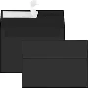 Joyberg 70 Packs A4 Envelope, Black A4 Envelopes, 4x6 Photo Envelopes for Invitations, Envelopes Self Seal for Weddings, Baby Shower, Photos, Postcards, Greeting Cards, Mailing