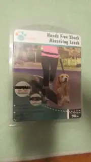 Pet Trends Hands Free Shock Absorbing Running Jogging Leash Model Black TO 90LB