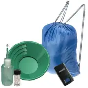 12" Green Gold Pan Panning Kit with Sniffer Vial & DigiWeigh Pocket Scale