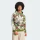 【adidas 愛迪達】上衣 男款 長袖上衣 帽T 運動 三葉草 CAMO HOODIE 綠 IS0209