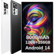 Android 14 Tablets 12GB+256GB 8Core 10.1inch Google 8000mAh 5GWiFi 1920x1200 Pad