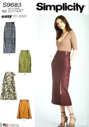 Simplicity 9683 Misses Skirts Sizes 8-16 Sewing Pattern *New*