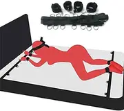 Bed Bondage Restraints Sex Adult,Bed Sex Bondage Kit Restraints,Adjustable Wrists Ankle Cuffs Restraint Design for Adults