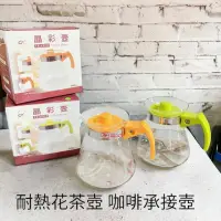 在飛比找momo購物網優惠-【愛鴨咖啡】 晶彩 耐熱花茶壺 咖啡承接壺 600ml