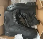 Bates Boots Men's Size 11.5 R Composite Toe E31508A Combat Black Leather Lace Up