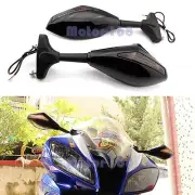 S02 MOTORCYCLE LED TURN SIGNALS MIRRORS FOR KAWASAKI NINJA 650R 500R 250R 636