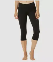 $135 Bloch Women's Black Elastic Waist Jogger Mid Rise Leggings Pants US Size L