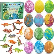 Bath Bombs for Kids with Toys Inside for Girls Boys - 12 Pcs XXL Large Size Gift Set, Surprise Unicorn Bracelet Necklace Toy, Handmade Bubble Bath Fizzies Spa Fizz Balls Kit