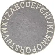 VICASKY Play Rug Round Floor Mat for Crawling Soft and Durable Play Carpet for Rooms Alphabet Design