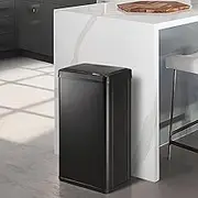Oikiture Rubbish Bin 40L Kitchen Bin with Sensor Automatic Rubbish Trash Can for Home and Kitchen Black