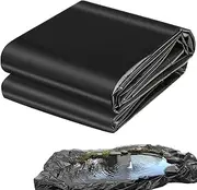 Flexible Pond Liner Durable Heavy Duty Pond Lining 3x4m 4x6m 5x8m 8x10m 10x12m Impermeable Membrane HDPE Pond Underlay Liner for Koi Ponds, Aquaculture Water Gardens(10x12m(32.8x39.3ft))