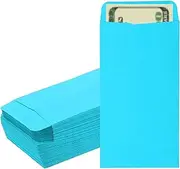 uxcell Money Envelope, 100 Pack 6.5" x 3.5" Cash Envelopes Money Holder Bags Budgeting Saving Challenge Letter for Gift Coins Checks Tickets Jewelry Passport Card, Deep Blue