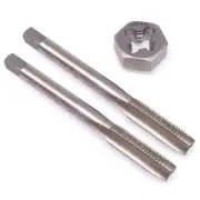 HSS M8 x 1mm Taper & Plug Tap & M8x1mm Hexagon Die Metric Thread Right Hand Set