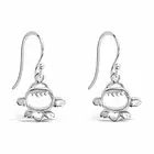 925 Solid Sterling Silver Dangling Angel Fish Earrings - Dangle Hypoallerenic...