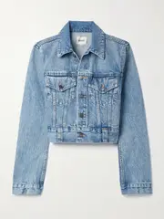 [KHAITE] KHAITE - Rizzo Denim Jacket - Blue - x small x small Blue