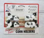 Vintage 1993 Cow Corn Holders Barnyard Buddies corn cob holders new in package