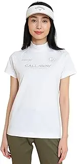 [Callaway] C25134202 Women's Short Sleeve Mock Neck Shirt (Stretchable, UV Protection) / Golf
