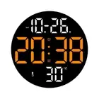10Inch LED Large Digital Wall Clock with Dual Alarms Calendar and Temperature Di